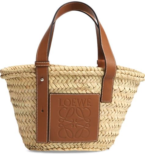 loewe straw bag small